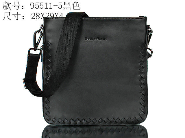 Bottega Veneta appia intrecciato messenger 95511-5 black